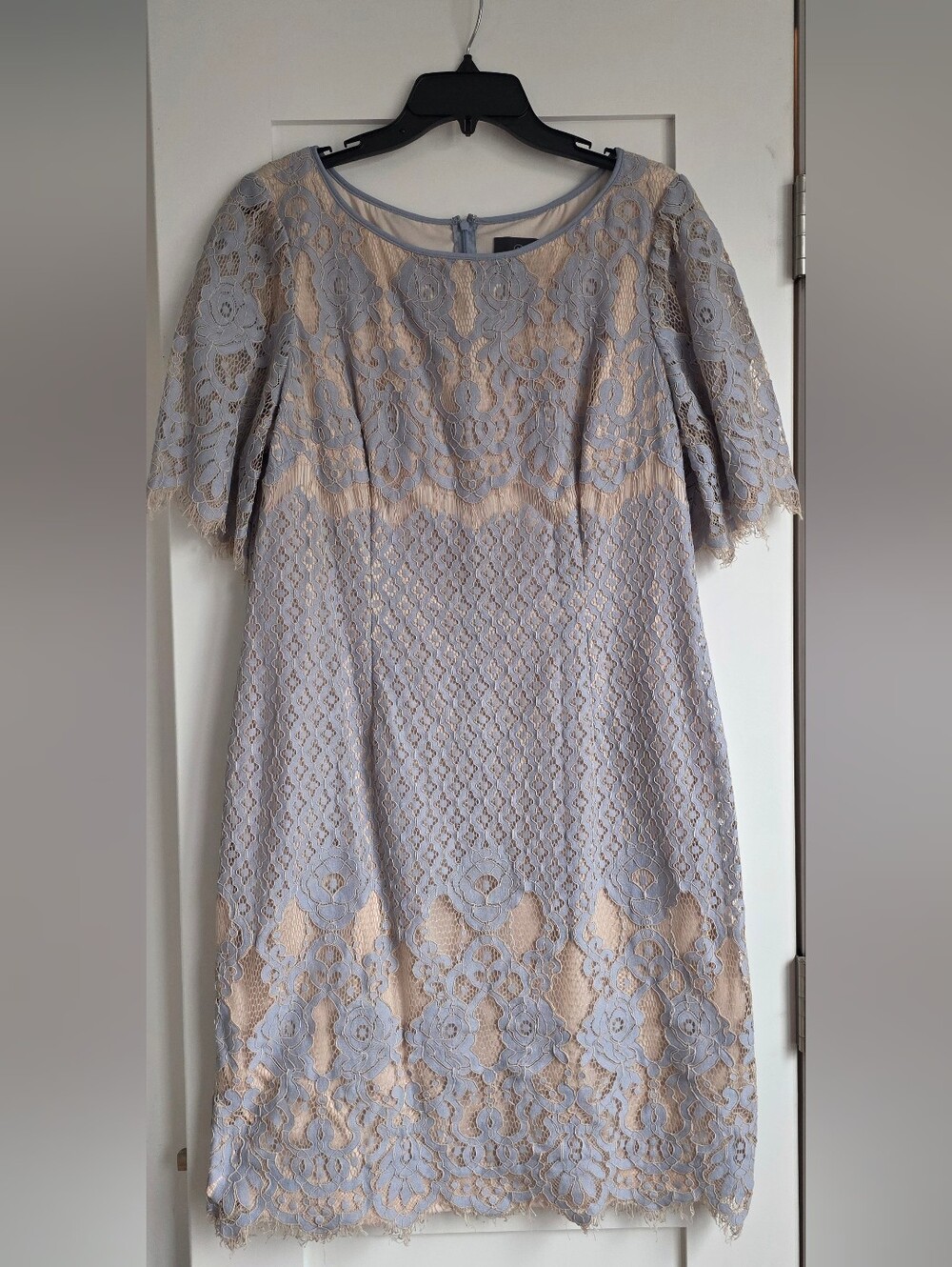 Short Sleeve Lace Cocktail Dress